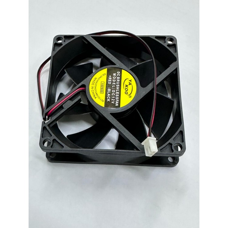 8 cm 12 volt fan 12 volt 8 cm 2 pinli 20 cm kablo uzunluğu 80x80x25 mm fan