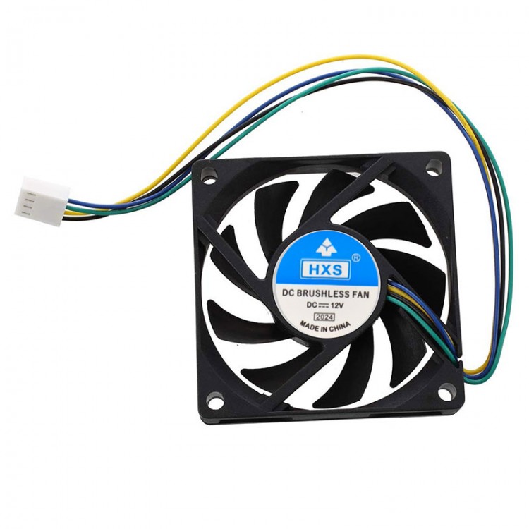 Fan DC 12v 8 cm 4pin fan 8x8x1.5cm fan 4 pinli 8cm fan