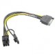 8 pin sata power ekran kartı kablosu 6+2 pin ekran kartı power kablosu 8 pin sata power kablo