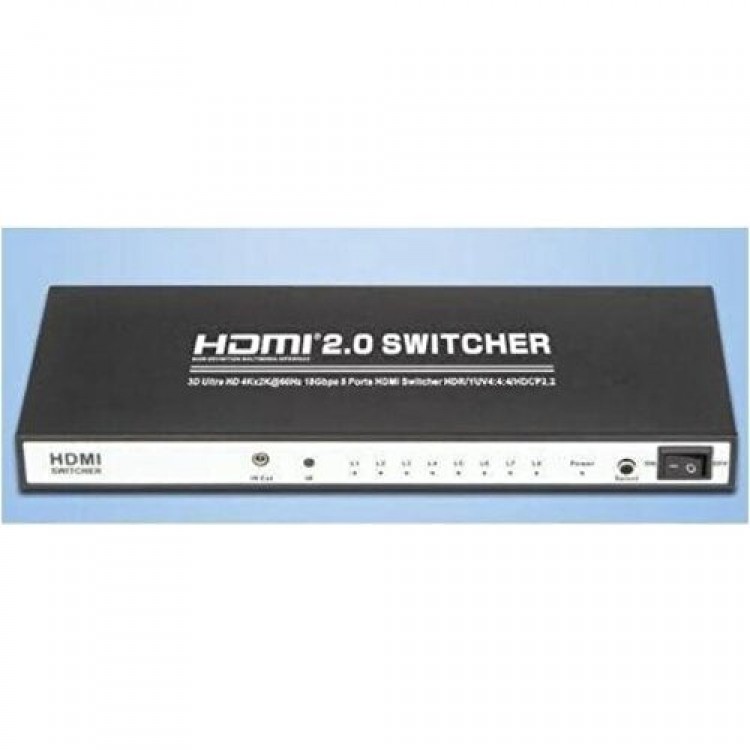 8 port hdmi switcher 8 giriş 1 çıkış hdmi çoklayıcı