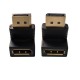 Display port L tipi 90 derece dişi erkek çevirici 2'li set