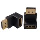 Display port L tipi 90 derece dişi erkek çevirici 2'li set