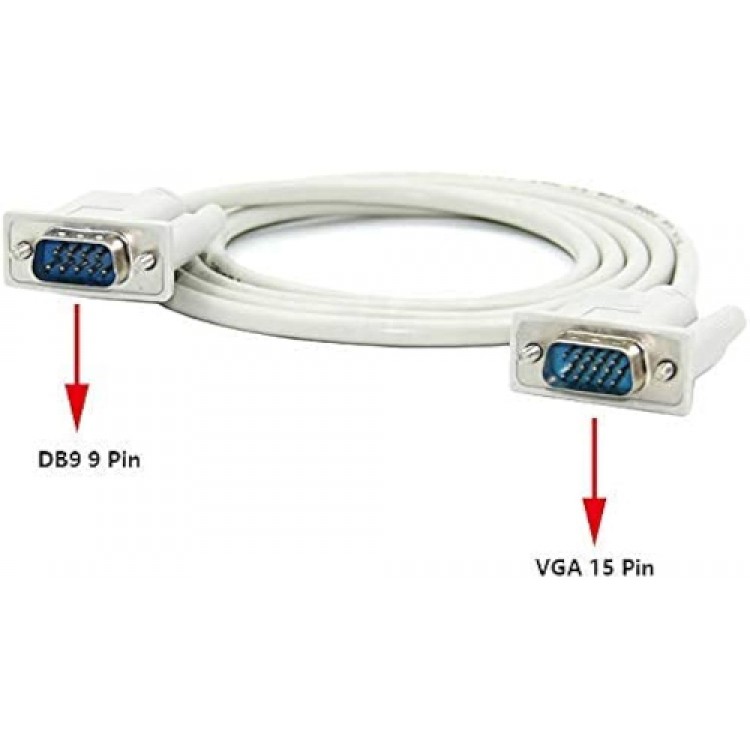 9 pin 15 pin kablo 1.5 metre 15 pin 9 pin kablo