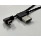 90 derece 5 pin spiral kablo 90 derece mini usb spiral kablo 1 metre