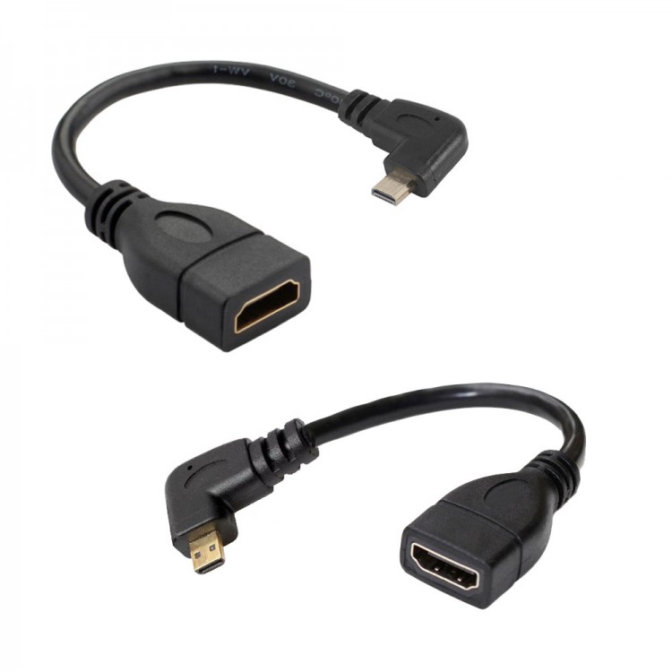 90 derece Ltipi micro - mini hdmi 2'li set mikro hdmı mini hdmı çevirici 90 derece Ltipi micro - mini hdmi 2'li set mikro hdmı mini hdmı çevirici