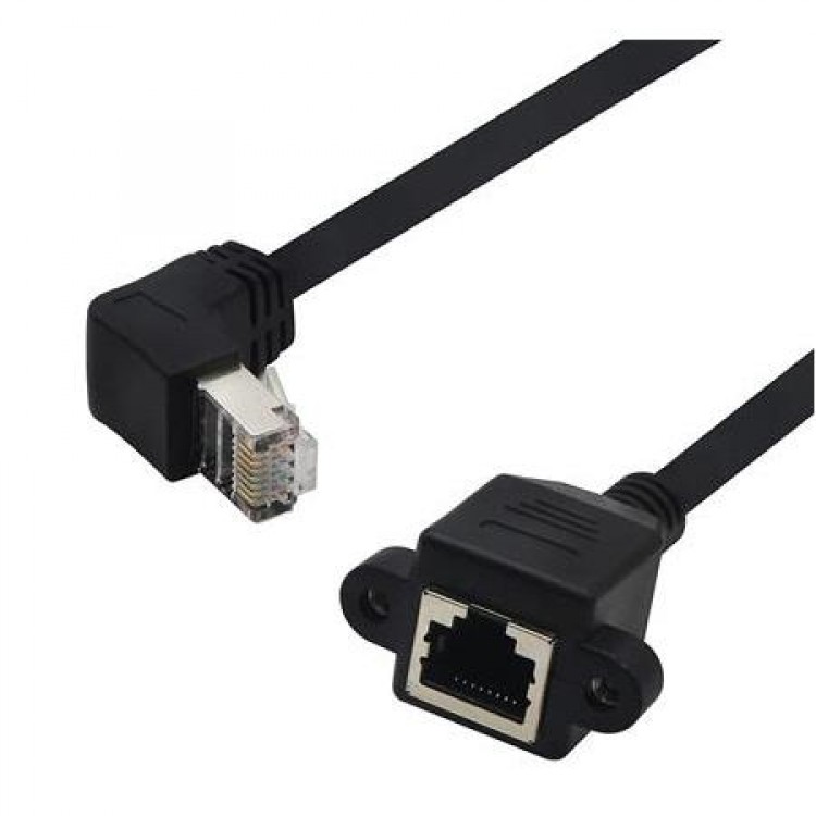 90 derece rj45 uzatma kablosu 0.5 metre 90 derece internet uzatma kablosu