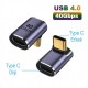 90 derece type-c çevirici 90 derece typec  usb 4  40 mbps