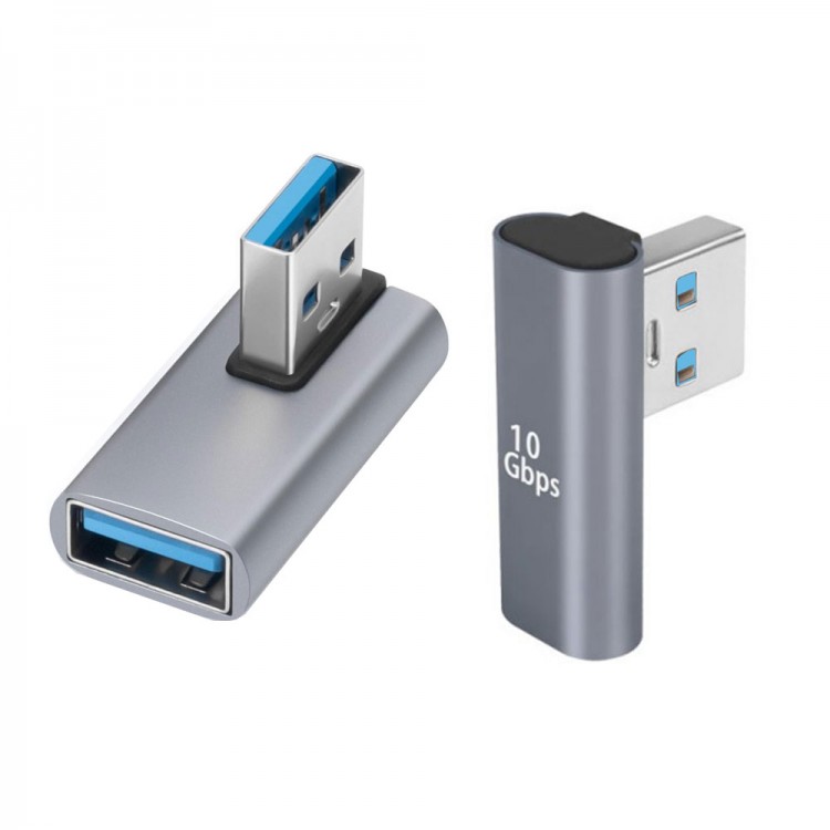 USB3.0 L tipi 90 derece 10 Gbps dişi erkek çevirici adaptör 2'li set USB3.0 L tipi 90 derece 10 Gbps dişi erkek çevirici adaptör 2'li set