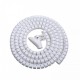 Beyaz Renk Spiral kablo toplayıcı kablo düzenleyici spiral Ø 0.28mm1,5m