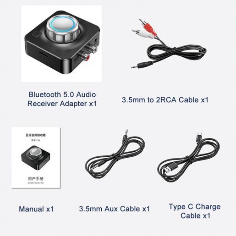 Bluetooth ses sistemi çevirici bluetooth rca çevirici c39