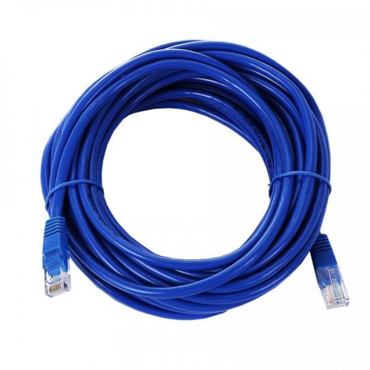 CAT 6 rj 45 ethernet kablosu internet ağ kablosu mavi 10 m