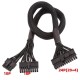 Corsair Sf 450 Sf 600 Sf750 Sfx 80 artı 18 Pin 10 Pin 24 Pin modüler güç kablosu Corsair Sf 450 Sf 600 Sf750 Sfx 80 artı 18 Pin 10 Pin 24 Pin modüler güç kablosu