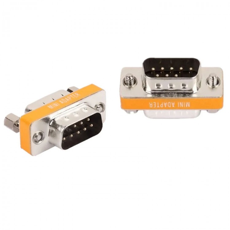 DB9 Null modem 9 pin erkek -erkek seri port mini Null Modem RS232 çevirici DB9 Null modem 9 pin erkek -erkek seri port mini Null Modem RS232 çevirici