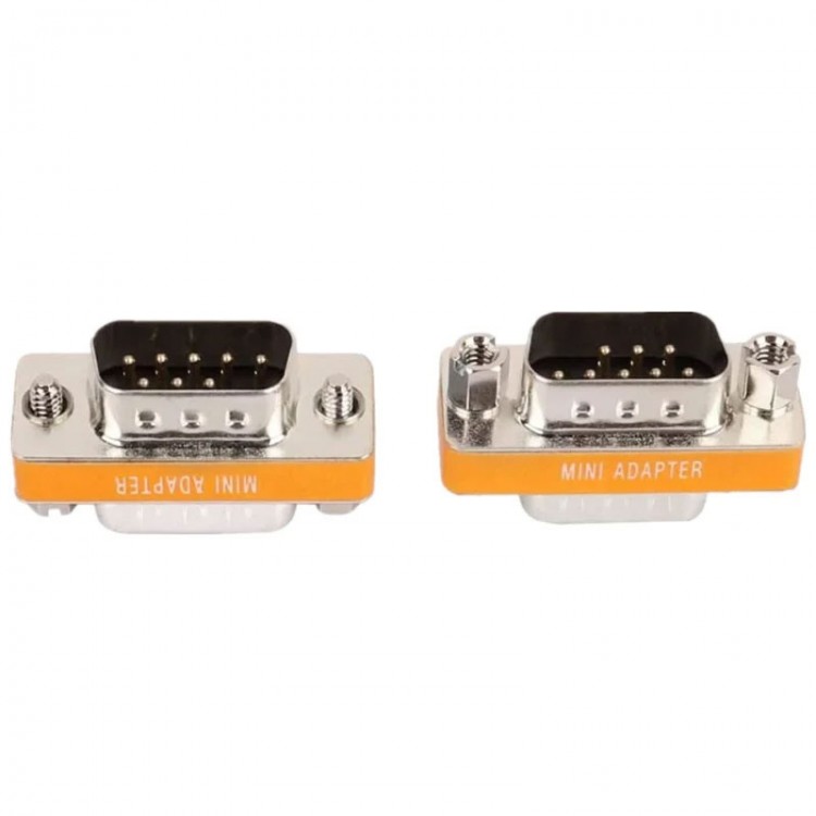 DB9 Null modem 9 pin erkek -erkek seri port mini Null Modem RS232 çevirici DB9 Null modem 9 pin erkek -erkek seri port mini Null Modem RS232 çevirici