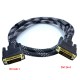 DVI 24+1 erkek erkek kablo DVI-D örgülü 24+1 kablo 1.5m