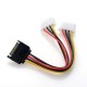 Dişi ide power erkek sata power 2x dişi molex erkek sata power kablo Dişi ide power erkek sata power 2x dişi molex erkek sata power kablo