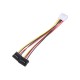Dişi sata erkek ide power kablo 2x dişi 15 pin sata erkek molex power kablo Dişi sata erkek ide power kablo 2x dişi 15 pin sata erkek molex power kablo
