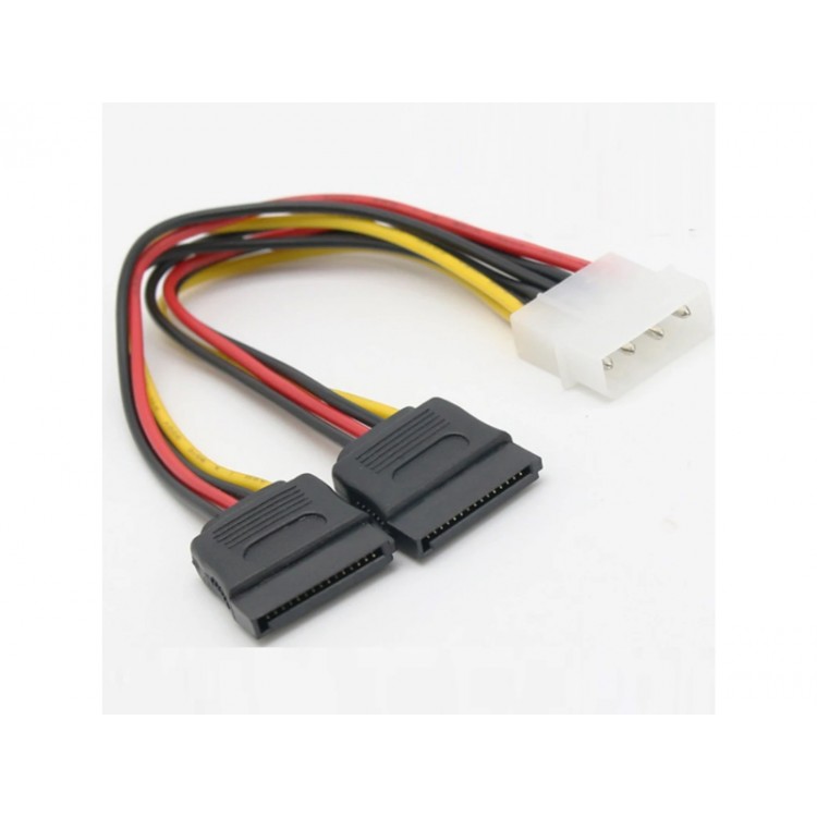 Dişi sata erkek ide power kablo 2x dişi 15 pin sata erkek molex power kablo Dişi sata erkek ide power kablo 2x dişi 15 pin sata erkek molex power kablo
