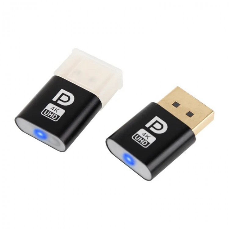 Display port 4K Uhd Dummy, DP Dummy Plug Sanal Monitör Ekran Kartı adaptörü Display port 4K Uhd Dummy, DP Dummy Plug Sanal Monitör Ekran Kartı adaptörü