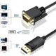 Displayport vga kablo 1.8 metre dp vga kablo