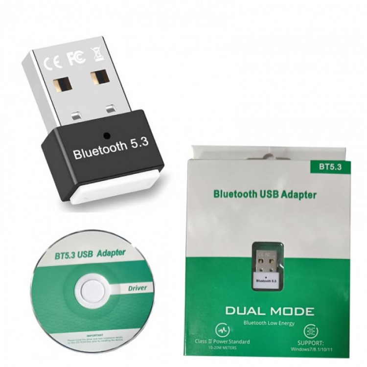 Dual mod USB Bluetooth adaptörü kablosuz 5.3 çift modlu BT adaptör siyah Dual mod USB Bluetooth adaptörü kablosuz 5.3 çift modlu BT adaptör siyah
