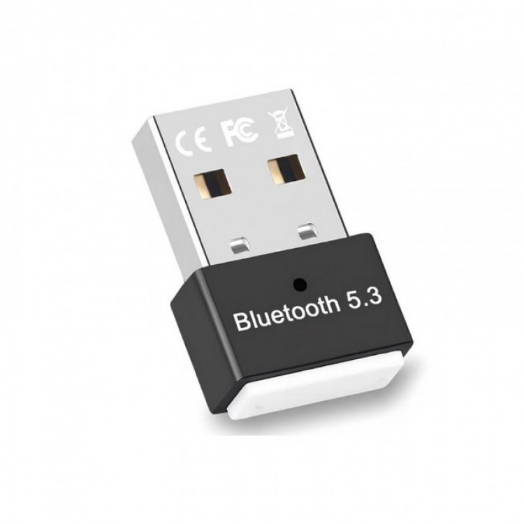 Dual mod USB Bluetooth adaptörü kablosuz 5.3 çift modlu BT adaptör siyah