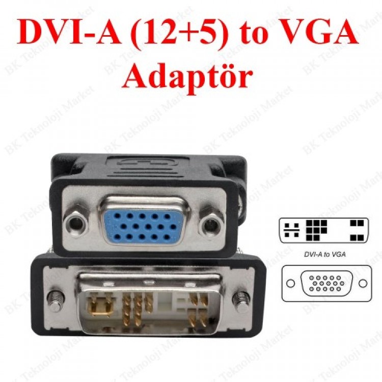 Dvi 12+5 vga çevirici dvi 17 pin vga çevirici