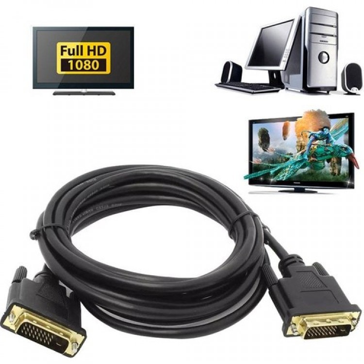 Dvı 24+1 erkek erkek kablo DVI-D 24+1 pin kablo 10m