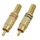 Gold rca erkek konnektör metal erkek rca konnektör rca erkek jack