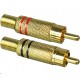 Gold rca erkek konnektör metal erkek rca konnektör rca erkek jack
