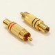 Gold rca erkek konnektör metal erkek rca konnektör rca erkek jack