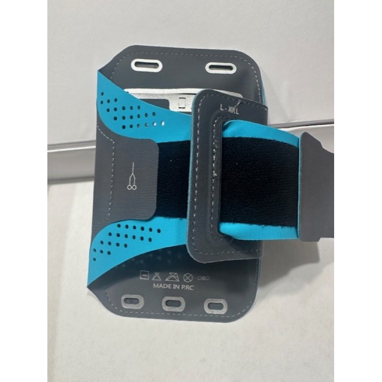 Gri sporcu kol telefon kılıfı kol bandı koşu için telefon kılıfı 16x8 cm