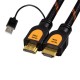 Hdmı 2k 4k örgülü gold kaplama hdmı kablosu +usb güç hdmı 25 metre Hdmı 2k 4k örgülü gold kaplama hdmı kablosu +usb güç hdmı 25 metre