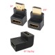 Hdmı L tipi set hdmı 90° ve 270° hdmi dişi dişi dönüştürücü 3 lü set