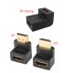 Hdmı L tipi set hdmı 90° ve 270° hdmi dişi dişi dönüştürücü 3 lü set