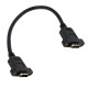 Hdmi dişi dişi montajlanabilir panel tipi hdmi uzatma 30 cm Hdmi dişi dişi montajlanabilir panel tipi hdmi uzatma 30 cm