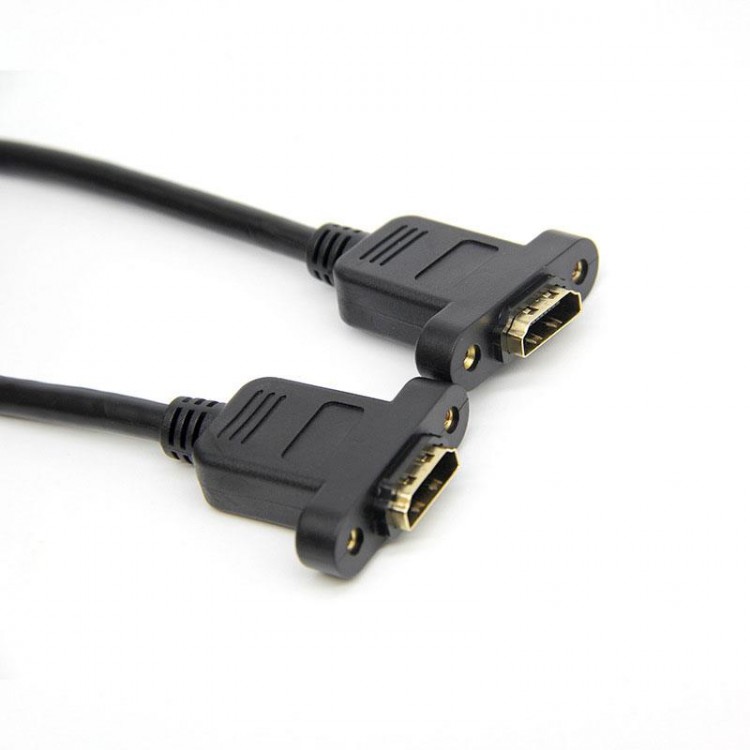Hdmi dişi dişi montajlanabilir panel tipi hdmi uzatma 30 cm