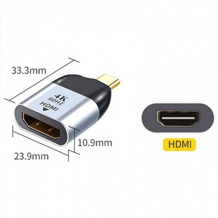 Hdmi dişi to type c erkek çevirici hdmı 4k 60Hz çevirici adaptör Hdmi dişi to type c erkek çevirici hdmı 4k 60Hz çevirici adaptör