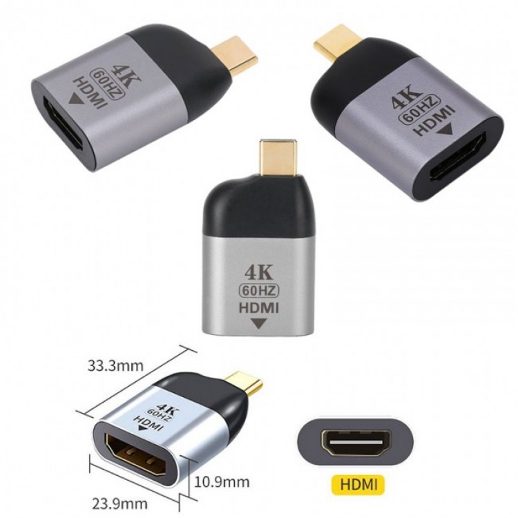 Hdmi dişi to type c erkek çevirici hdmı 4k 60Hz çevirici adaptör Hdmi dişi to type c erkek çevirici hdmı 4k 60Hz çevirici adaptör
