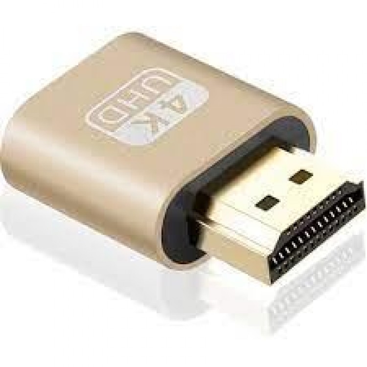 Hdmi dummy hdmi sanal ekran kartı adaptörü 4k sanal ekran kartı adaptörü