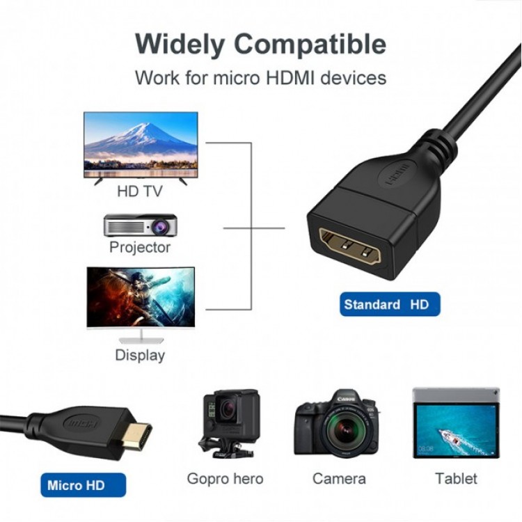 Hdmi micro hdmi çevirici kablolu hdmi micro hdmi çevirici