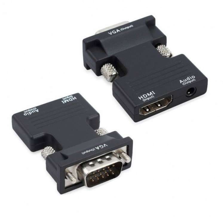 Hdmi vga çevirivi dişi hdmi erkek vga çevirici