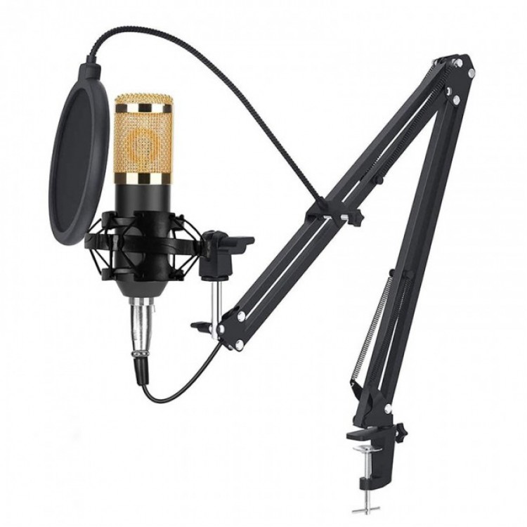 Kondenser mikrofon 3.5mm jak girişli kondenser mikrofon 6 parça set