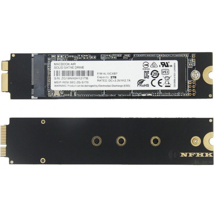 M2 ngff macbook 7+17 çevirici ngff 2012 macbook ssd çevirici