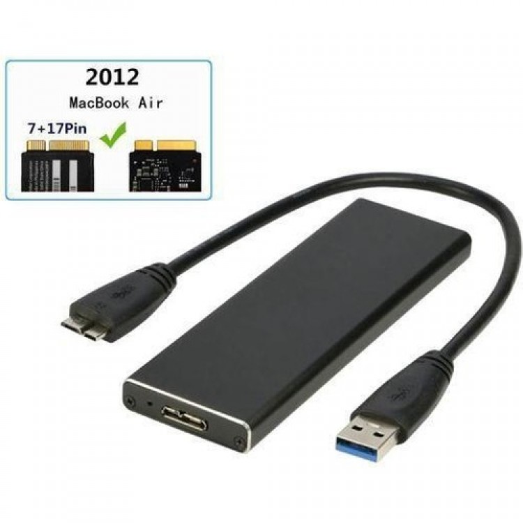 Macbook ssd kutusu 2012 7+17 pin macbook ssd kutusu