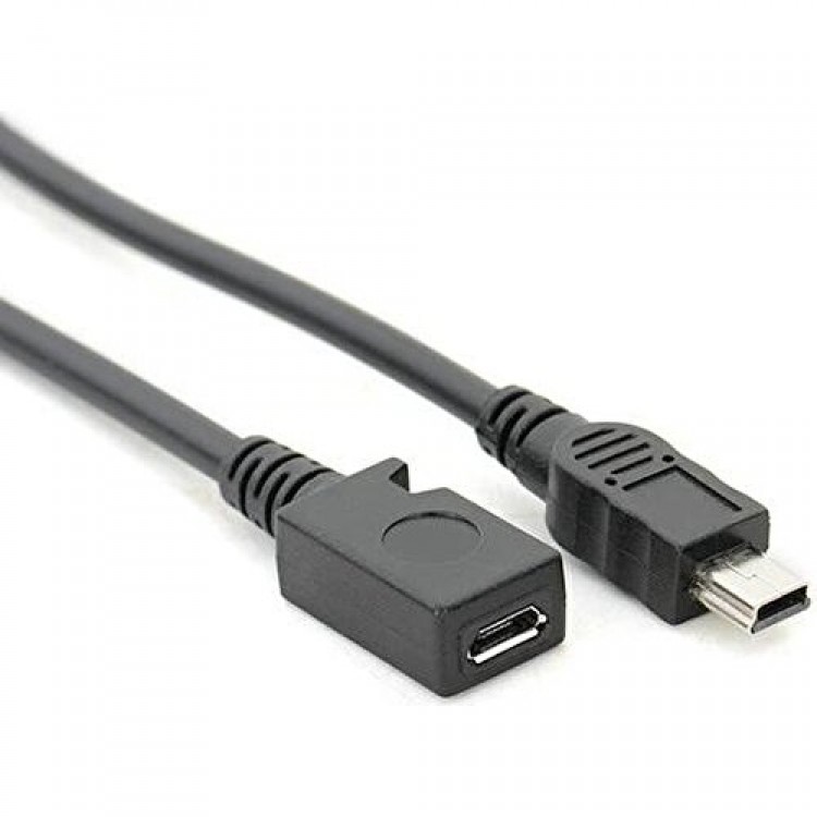 Micro usb dişi to mini usb erkek çevirici kablo 10 cm