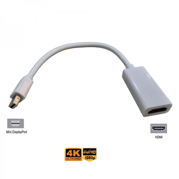 Mini Display port to hdmi dişi 4kx2k 1080p görüntü aktarım Kablosu