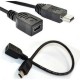 Mini usb dişi erkek uzatma kablosu 5 pin mini usb dişi erkek kablo 20cm