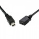 Mini usb dişi erkek uzatma kablosu 5 pin mini usb dişi erkek kablo 20cm
