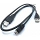 Mini usb harddisk kablosu 5 pin usb Y hdd kablo